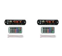 Rdjumpdjo 2X USB MP3 Module Bluetooth 12V MP3 WMA Decoder Board Audio Module FM AUX USB TF Radio for Car Remote Music Speaker
