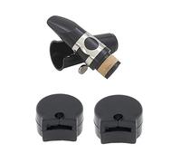 Rdjumpdjo 3 Pcs Instrument Parts: 1 Pcs B Flat Clarinet Mouthpiece and Cap Clamp Woodwind Instruments & 2 Pcs Clarinet Resilient Thumb Rest Saver Cushion Pad Finger Protector