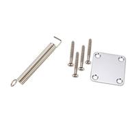 Rdjumpdjo 3 Pcs Steel Guitar Tremolo Bridge Tension Springs & 1 Set Electric Guitar Neck Plate with Screws