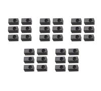 Rdjumpdjo 30 Pieces Guitar Tremolo Bridge Saddle Clamp Pressure Lock String Insert Metal Block for Electric Guitar Parts