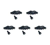 Rdjumpdjo 30X Ebony Guitar Bridge Pins,Ebony End Pin,Endpin,Abanlone Dot for Acoustic Guitar Parts Replacement (Black)