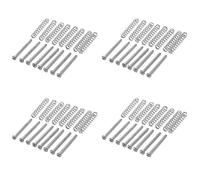 Rdjumpdjo 32 Pcs M2.5X32MM Electric Guitar Humbucker Pickups Adjust Height Screw and Spring - Pitch 0.4mm - Silver