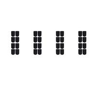 Rdjumpdjo 32Pcs Clarinet/Soprano Saxophone Sax Mouthpiece Patches Pads Cushions Black-0.8mm