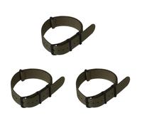 Rdjumpdjo 3pcs 20mm Green Nylon Fabric Outdoor Sport Watch Band Strap Fits WB2034