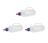 Rdjumpdjo 3X 1L Lamb Nursing Bottle Feeding Goat Milk Bottle with Handle Plastic