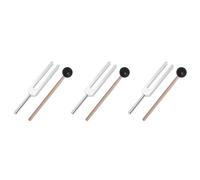 Rdjumpdjo 3X Aluminum Alloy + Wood Tuning Fork Chakra Hammer Ball Diagnostic 528HZ with Mallet Set Nervous System Tuning Fork