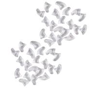 Rdjumpdjo 40 Pcs Soft Nail Caps for Cat Pet Claw Control Paws Off + 2X Adhesive Glue -Transparent,Size M