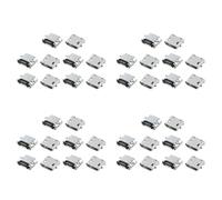 Rdjumpdjo 40 Pcs Spare Parts Type B Micro-USB Female Jack Connector Port Socket