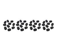 Rdjumpdjo 400Pcs Microphone Headset Grill Windshield Sponge Foam Black Mic Cover 30mmx8mm