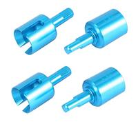 Rdjumpdjo 4Pcs Aluminum Alloy Cup Joint Universal Shaft for TT01 TT02 1/10 RC Car Upgrade Parts