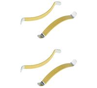 Rdjumpdjo 4Pcs Metal String Spreaders Guitar Luthier Tool for Cleaning Fretboard Yellow