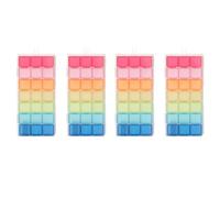 Rdjumpdjo 4X 21 Compartment Transparent Color Empty Plastic Box Pill Medicine Organizer Weekly 3-Row Tray Storage Case