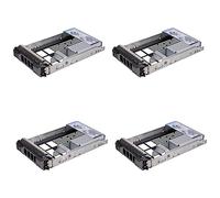 Rdjumpdjo 4X 3.5 Inch Hard Drive Tray for PowerEdge Servers - with 2.5 Inch HDD Adapter NVMe SSD SAS SATA Bracket