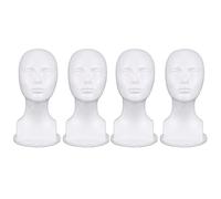 Rdjumpdjo 4X Mannequin Foam Head Model Glasses Hat Wig Display Stand