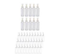 Rdjumpdjo 50PCS 100 Ml Transparent Plastic & 50 Pieces 50Ml Bottles