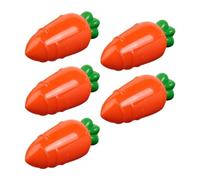 Rdjumpdjo 5pcs Transparent Easter Plastic Carrots Candy Box Easter Gift Box Decorations A