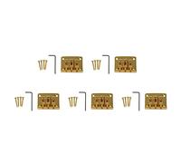 Rdjumpdjo 5X 3 String Guitar Ball String Bridge Bridge Pull String Hard Tail Guitar Bridge Tail 3 String Guitar Replacement Gold