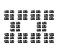 Rdjumpdjo 60 Pieces Guitar Tremolo Bridge Saddle Clamp Pressure Lock String Insert Metal Block for Electric Guitar Parts