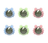 Rdjumpdjo 6PCS Catnip Wall Ball Cat Toys Edible Cat Licking Toy Cat Chew Toy Teeth Cleaning Cat Bite Toy Rotatable Indoor Cat Toy