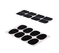 Rdjumpdjo 8Pcs Clarinet/Soprano Saxophone Sax Mouthpiece Patches Pads Cushions Black-0.8mm & 8Pcs 0.3mm Mouthpiece Patches Pads Cushions for Alto Sax Tenor Saxophone Black