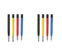 Rdjumpdjo 8Pcs Rust Removal Brush Pen Glass Fiber/Brass/Steel/Nylon Brush Pen Shape Watch Parts Polishing Cleaning Tool
