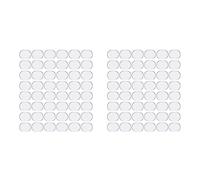 Rdjumpdjo 96 Pcs Drum Dampeners Gel Pads Silicone Drum Silencers Soft Drum Dampener Drum Mute Pads Dampening Gel Pad(Transparent)
