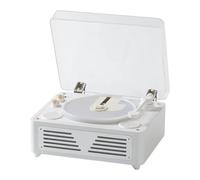 Rdjumpdjo CD Player Retro Bluetooth 5.0 Stereo HIFI Audio Speaker Portable Desktop CD Player for Home B