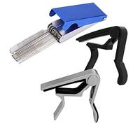 Rdjumpdjo Guitar Nut Bridge File Set Luthiers Tool Box 13 Sizes of Files 1 Flat File with 2 Capo Guitar Triggers