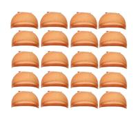 Rdjumpdjo HD Wig Cap Stocking Cap Transparent Wig Cap Thin Nylon Cap Multifunctional Convenient Head Covers Easy Install,Brown 20 Pcs