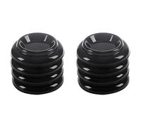 Rdjumpdjo Piano Caster Cups 8Pcs Palstic Upright Piano Leg Cups Foot Pads Set Upright Piano Accessories(Black)