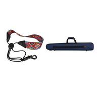 Rdjumpdjo Saxophone Neck Strap with Snap Hook Sax Harness Red with Clarinet Bag Case Handbag Wind Instrumental Accessories