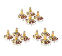 Rdjumpdjo Shaft Full Metric Sized Control Pots A500K Audio Taper Potentiometers Pot for Electric Guitar Bass (Set of 12)