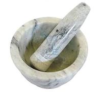 RDK Jumbo Size Marble Mortar and Pestle Set Herb Grinder Bowl 8 Inch (20cm)