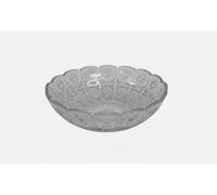 RDK Large Crystal Clear Glass Fruit Bowl, Modern Art Shallow Dish Pudding Trifle Dessert Serving Bowl Ideal Decorative Bowls, Salad and Potpourri, 29cm x 9cm
