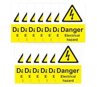 RDLCAR Electrical Hazard Stickers Pack of 13 Durable High Visibility Safety Labels Self Adhesive Vinyl 150mm x 100mm