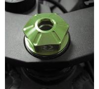 RDMOTO Steering Stem Nut Green