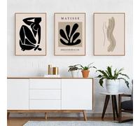 RDRDtbtr Abstract Matisse Art Wall Decor Pictures Modern Women Body Sketch Line Canvas Painting Posters Prints for Living Room Home Decor 40x60cmx3 Unframed
