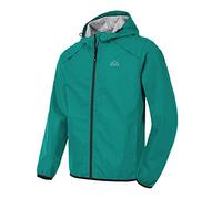Rdruko Packaway Waterproof Jacket Mens Hooded Packable Raincoat Lightweight Reflective Running Hoodies Outdoor Hiking Windbreaker XL Green