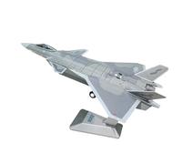 RDSLWMO China Military Parade J-20 Stealth Fighter Model 1:100 Scale J-20S Two-Seat Version 18cm Die-Cast Metal Aircraft Model