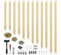 RDSPTBEK 12 PCS Needlepoint Stretcher Bars, 6 Sizes Wooden Canvas Stretcher Bars(14"-24"