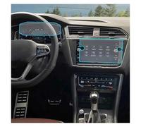 Rdtnvc 2021 2022 For Vw For Tiguan Car Navigtion For Dashboard Tempered Glass LCD Screen Protective Film Interior Accessories Sticker Tempered Glass Protective(1 set)