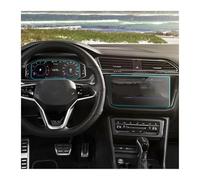 Rdtnvc 2021 Car Navigtion Tempered Glass LCD Screen Protective Film Sticker Guard For VW For Tiguan For For Line Dashboard Tempered Glass Protective(Gps and instrument)