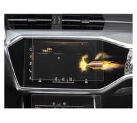 Rdtnvc Car GPS Navigation Touch Screen Tempered Film Protective Sticker For A6 For A7 For A8 Anti-Scratch Control 2018 2019 2020 Tempered Glass Protective(Up screen)