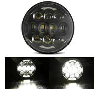 Rdtnvc Headlight For Victory For Gunner For Vegas 8 For Ball For Octane For Highball 5 3/4 Inch 5.75" Led Car Motorcycle Headlight H4 Moto Headlamp Head Light DRL(1PCS headlight Black D)