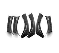 Rdtnvc Interior Trim 6pcs Car Interior Door Handle Pull Cover Carbon Style Decorative for BMW 3 Series E90 E91 316 318 320 325 328i 2004 2005-2012(RHD Carbon Texture)