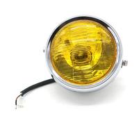 Rdtnvc Motorcycle Lights LED Motorcycle Headlight Black Metal Retro Halogen Front Light 12V Fits For Bikes Curisers Choppers For CG125 GN125 Dirt Bike Headlight(Model 4)