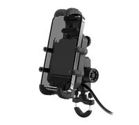 Rdtnvc Motorcycle Wireless Charging Phone Holder Cradle 3.0 Quick Charger GPS Moto Support Cellphone Handlebar Mount For 4-7 Inch Motorbike Phone Holder(Charger - handlebar)