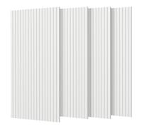 Rdutuok 4 Pack Large Acoustic Panel, 47.2'' x 23.6'' x 0.35'' Self-Adhesive Sound Proof Panels,Sound Absorbing Panel Decorative Noise Canceling Wall Panels for Recording Studio Office,White