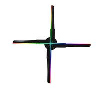 RDVXI 3D Holographic Fan, 45CMNaked Eye 3D Hologram Projector 510 LEDS Holographic Fan Light Advertising Display