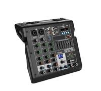 RDVXI Audio Mixer, 4 Channels Mixer B4 Sound Table Professional DJ Mixing Console Built in 99 DSP Digital Effects 48V Phantom Power(B4)